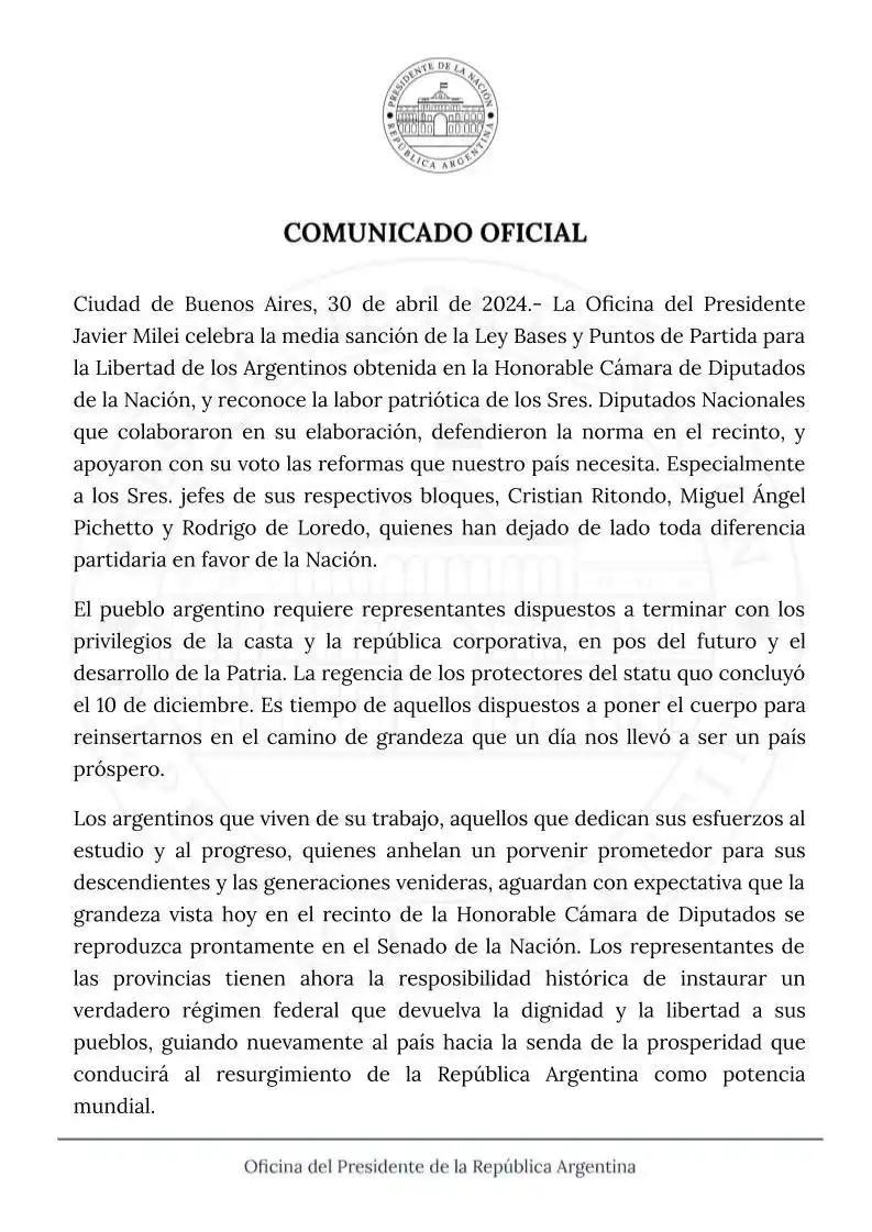 oficina del presidente