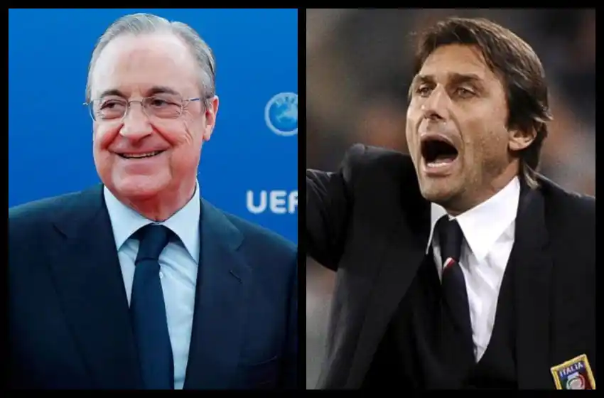 Aseguran que Florentino Pérez ya tenía acordado a Conte antes del Clásico