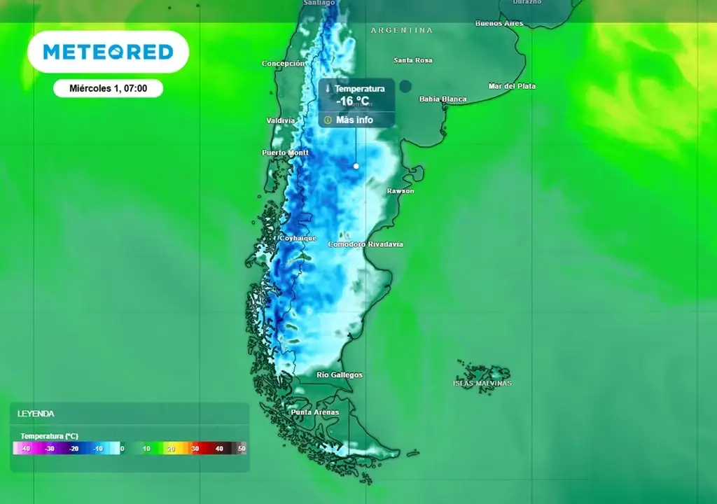 Golpe de aire polar: la semana más fría del año llega con heladas, viento y temperaturas extremas - 3