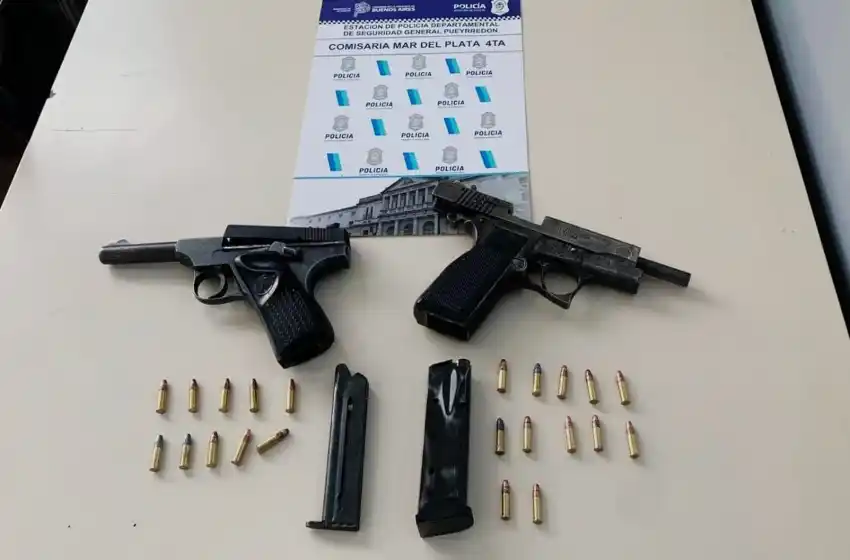 Detuvieron a dos jóvenes por amenazar con armas de fuego a una mujer