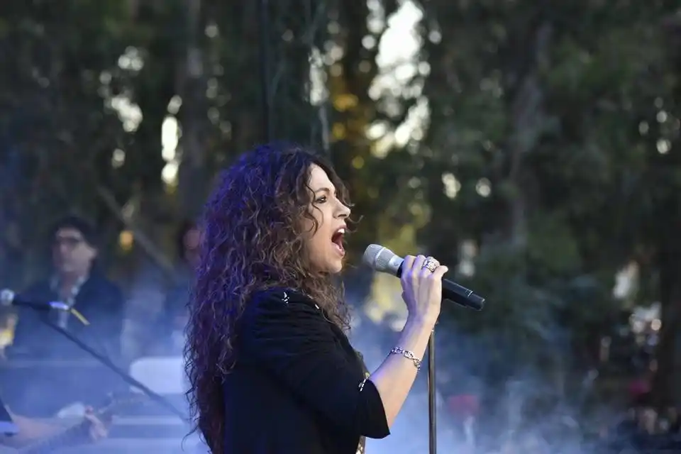 Patricia Sosa en la fiesta del aniversario