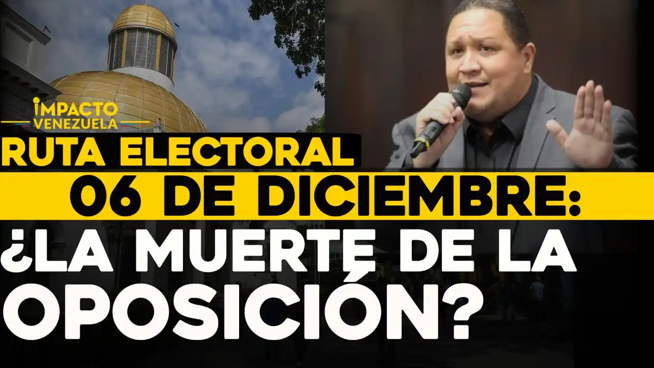 Ruta electoral 06 de diciembre: ¿la muerte de la oposición?