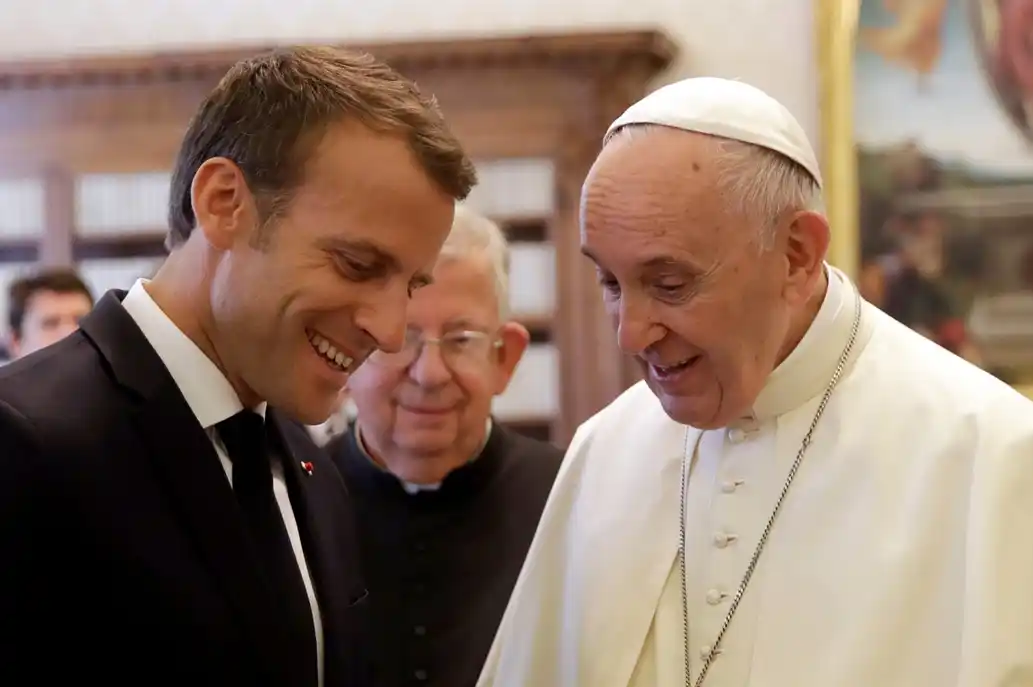 El Papa y Macron mostraron buena sintonía