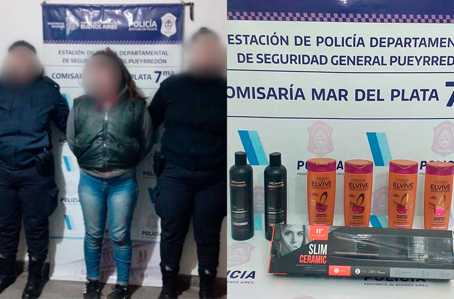 El alisado de pelo que no pudo ser: atrapan a mujer que robaba shampoo y una plancha de un "hiper"