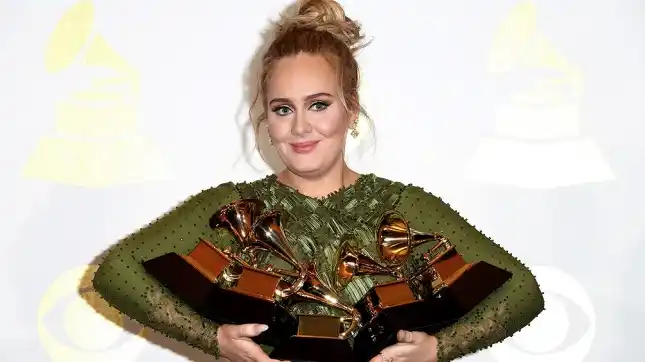 Adele, la gran ganadora de los Premios Grammy