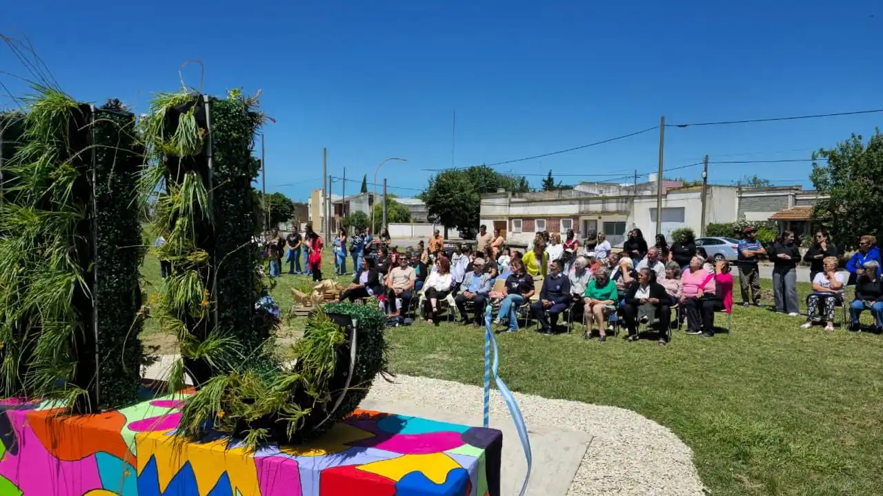 La instalación. Se realizó en el predio ubicado en calle 33 entre 26 y 28