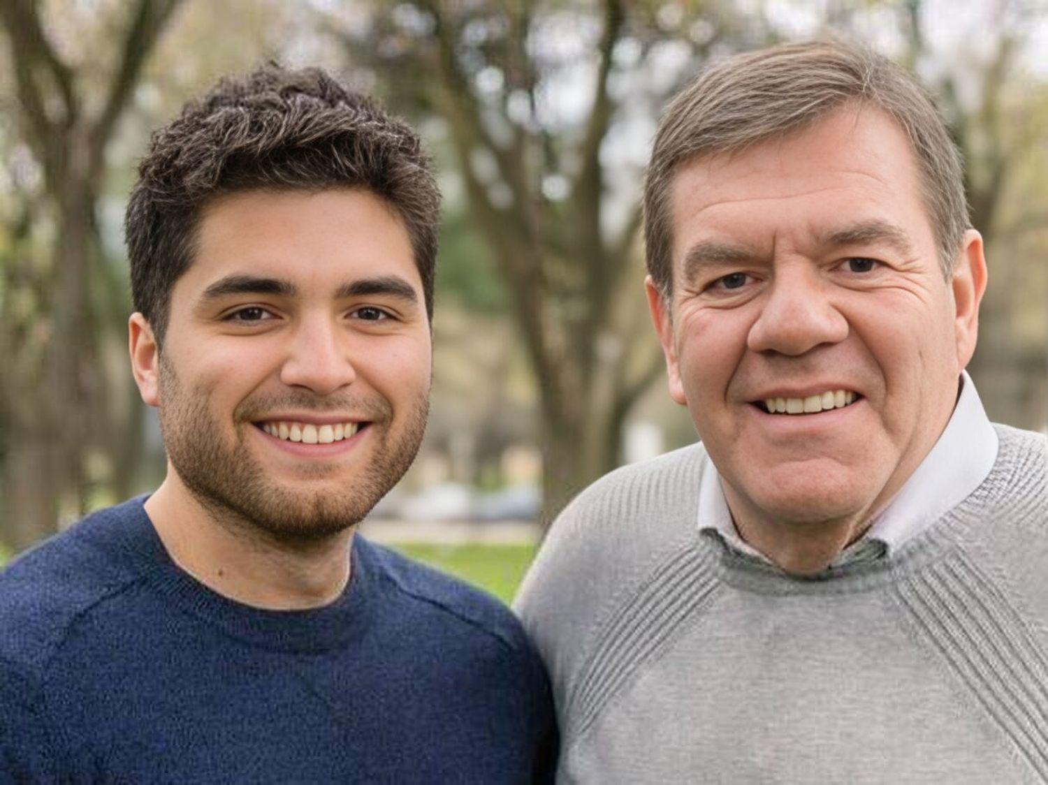 Bussetti junto al Intendente Guillermo Montenegro.