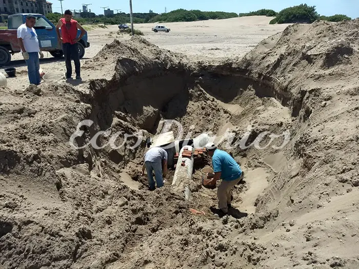 Pluvial frente al Hogar Raimondi