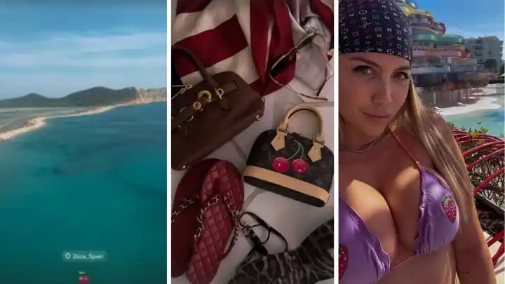 La empresaria disfruta de su viaje por Europa.