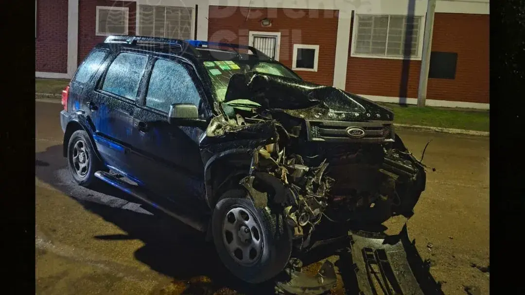 La camioneta protagonista del choque