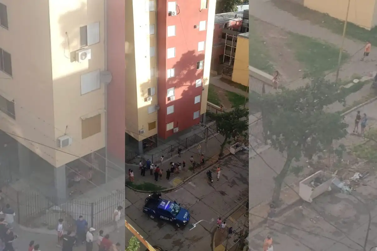 El  sujeto cayó desde un octavo piso de la Torre 7