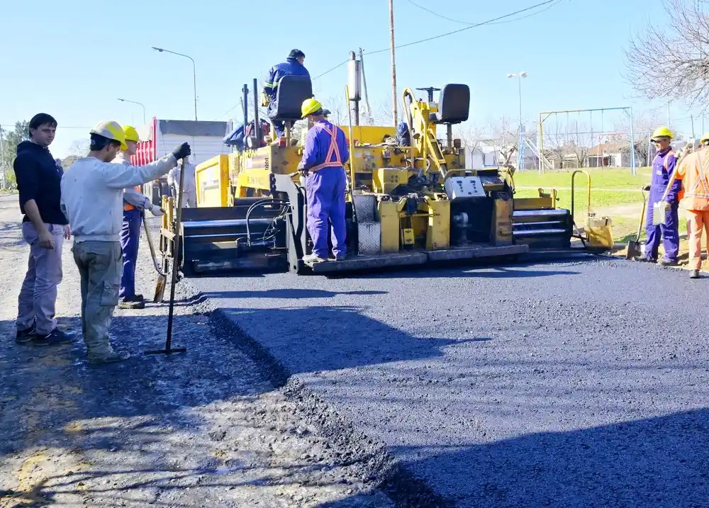 Cronograma semanal de obras de pavimentación reparación de calles