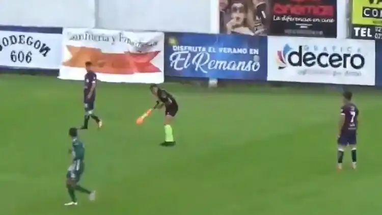 Tuvieron que suspender un partido del ascenso porque un tero atacó al juez de línea