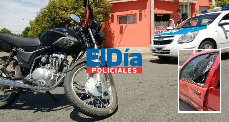 Fuerte choque en Del Valle y Ayacucho dejó a un motociclista hospitalizado