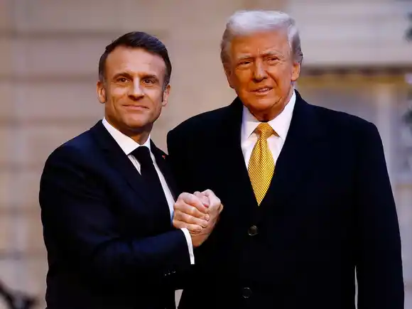 Macron visita a Trump para pedir que la negociación por la paz en Ucrania incluya a Zelensky y Europa