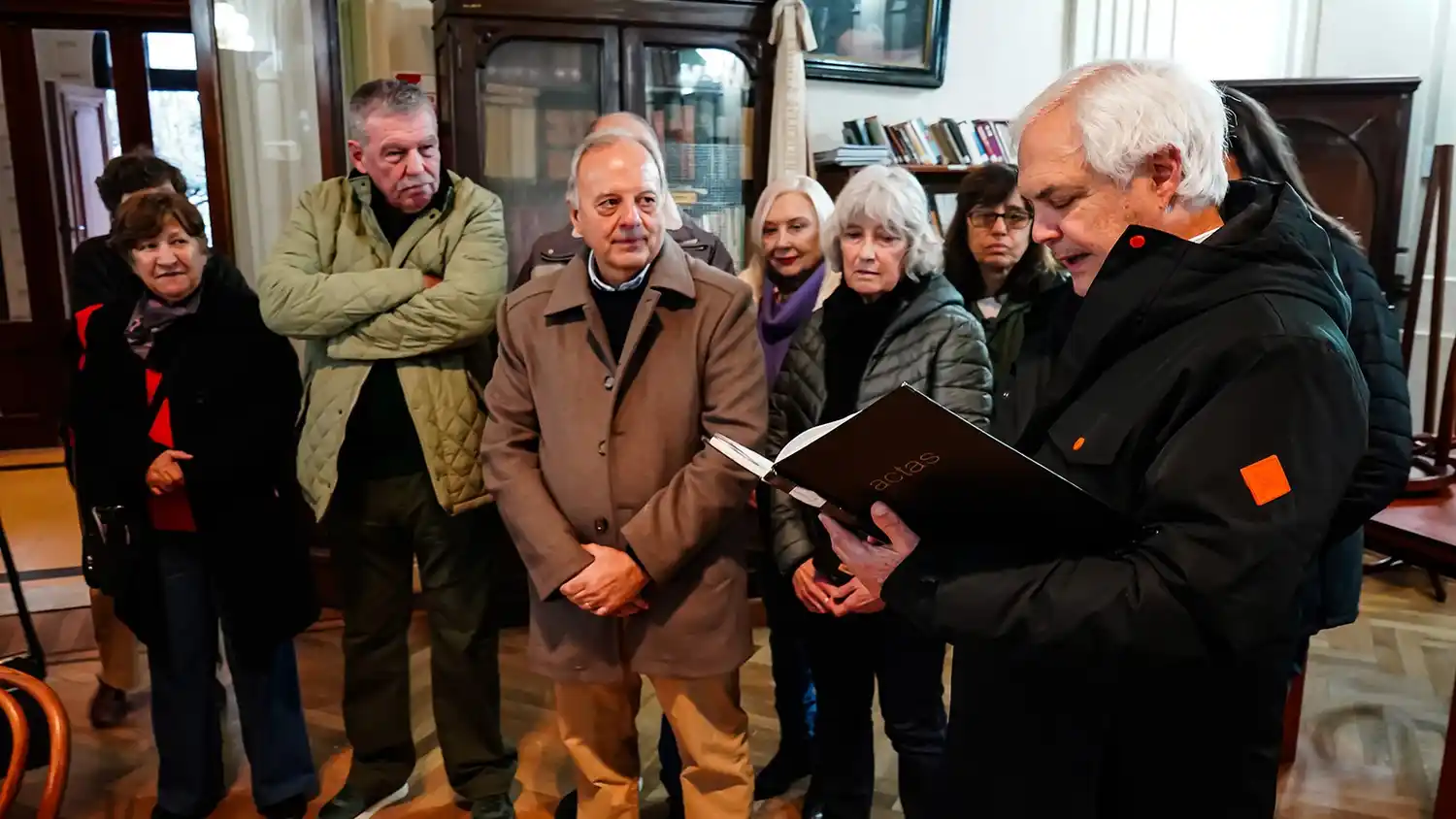 Poema. Leyó Oscar Capalbo, uno de los alumnos de la Promoción 1975
