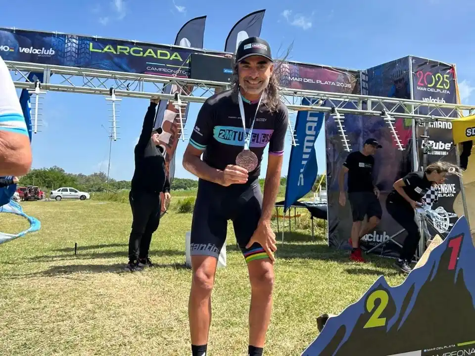 El tresarroyense Martín Alarcón terminó tercero y cuarto en las competencias nacionales de “Gravel” y de “Rural Bike”