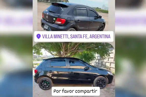 Desapareció un Volkswagen Gol Trend: le robaron el auto mientras estaba en un viaje de trabajo