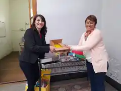El jardín maternal de Av. Illia, recibió materiales de trabajo