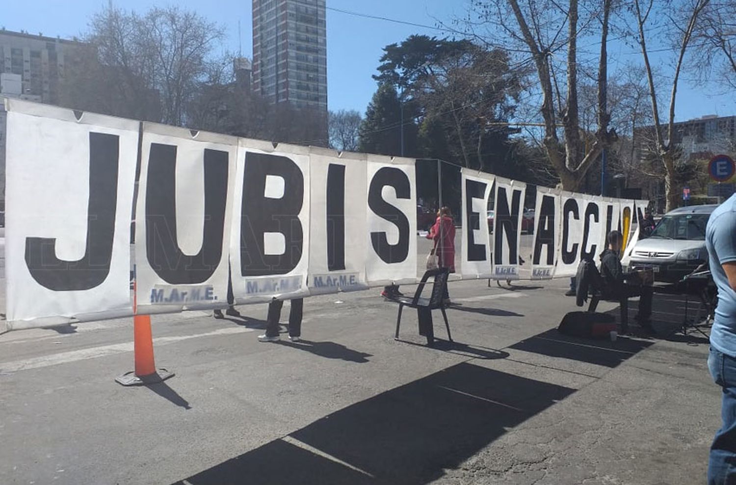 Los jubilados se manifestaron "con preocupación" en su día