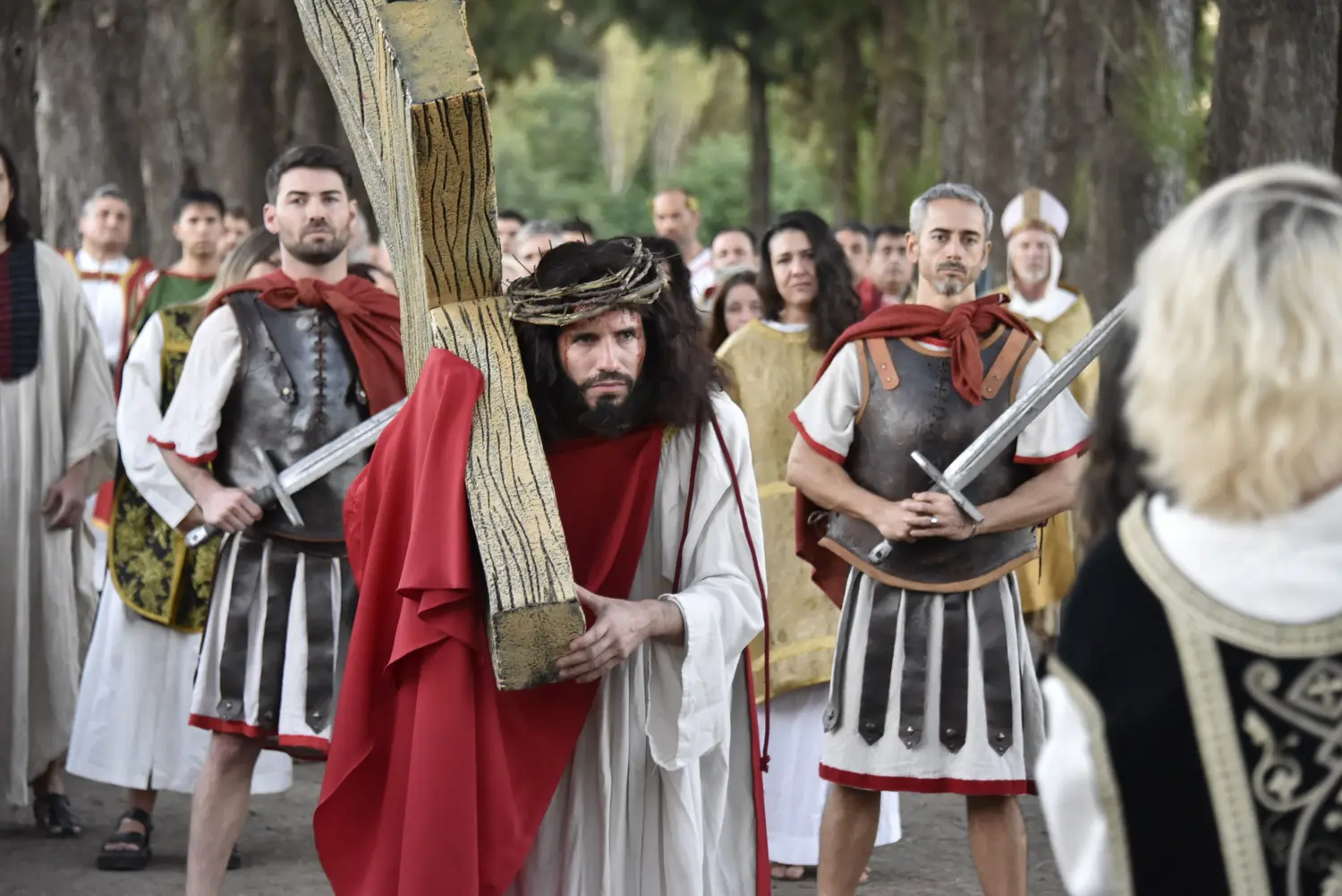 El Vía Crucis de Viernes Santo en Malvinas Argentinas.