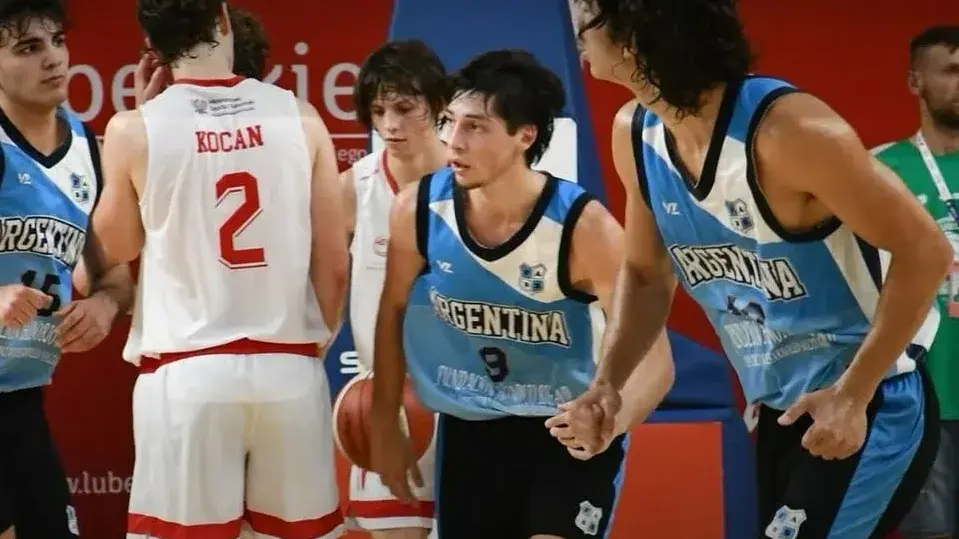 Franco Cattini, de gran rendimiento en el Mundial U21 de basquet para sordos