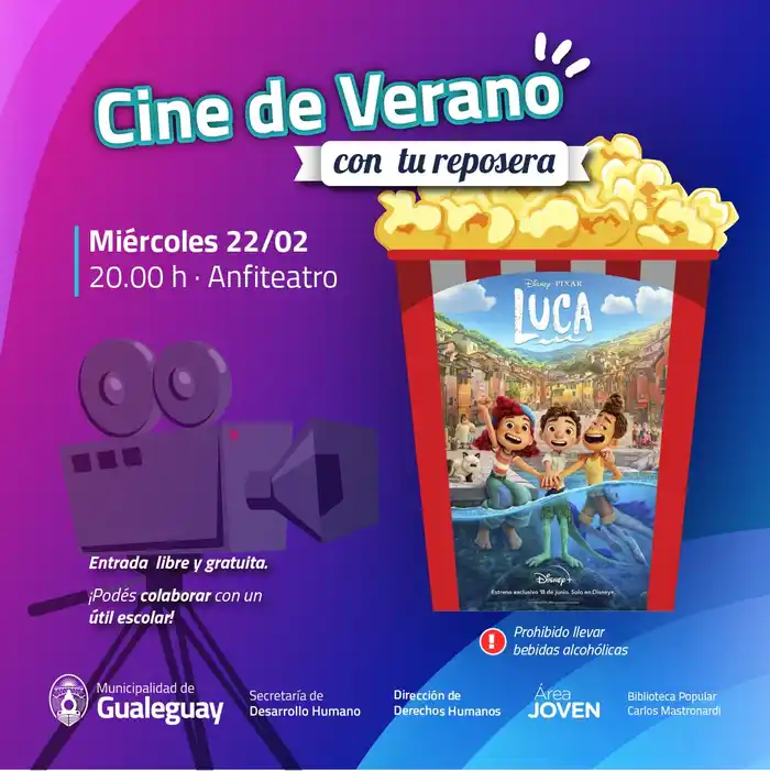 Cine de Verano con tu reposera