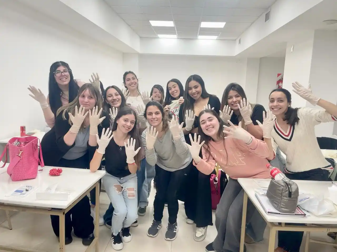 Cátedra de Fisiología del 1er año de Obstetricia en sede Rosario. Foto: Gentileza