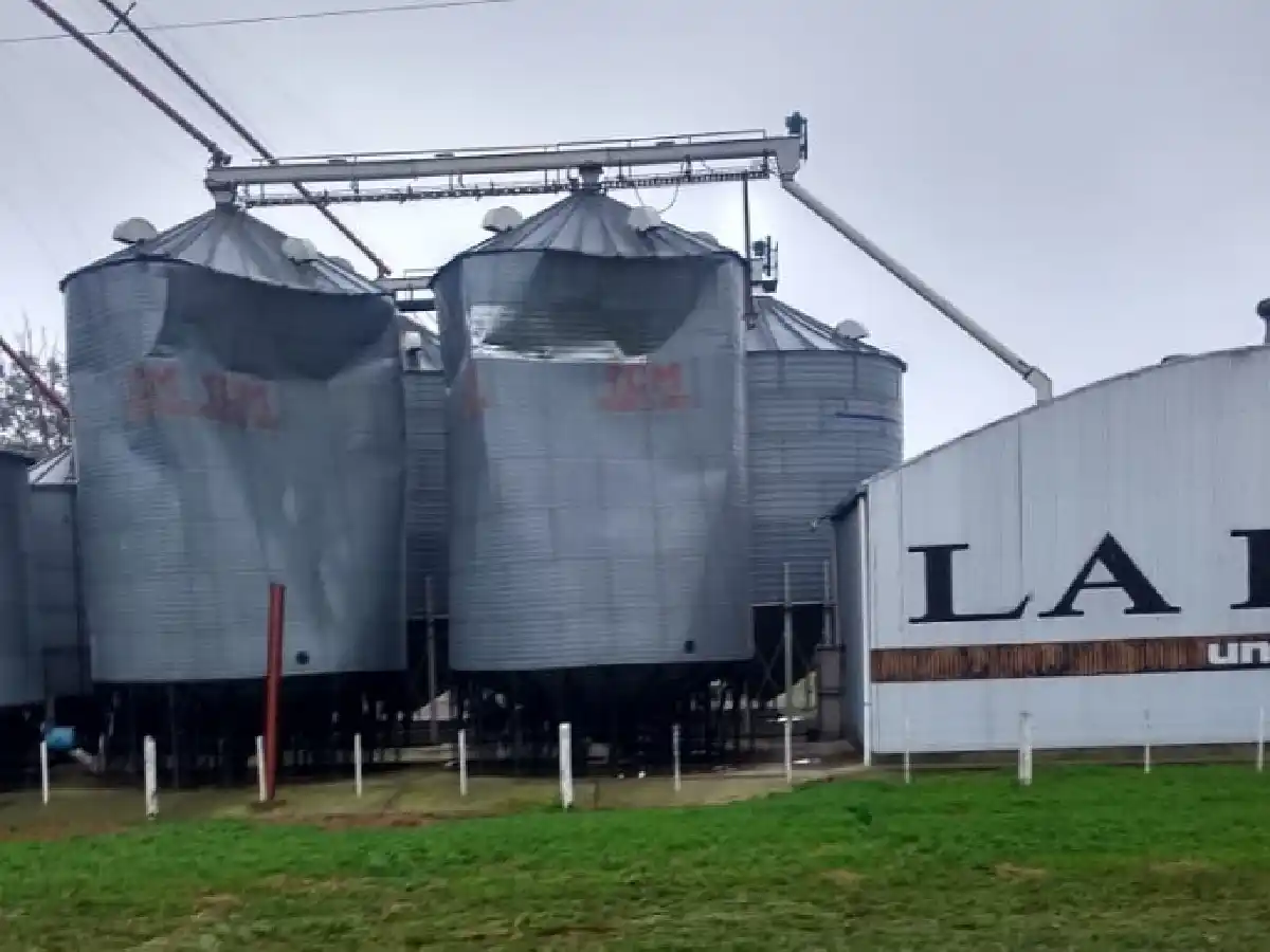 La tormenta también provocó daños en Colonia Aldao