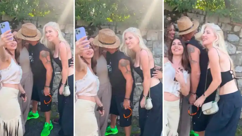 Evangelina Anderson rechazó un beso de Eros Ramazzotti