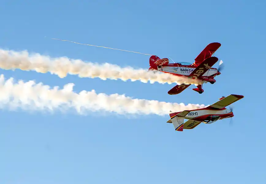 Positivo balance del festival aéreo en San Cayetano