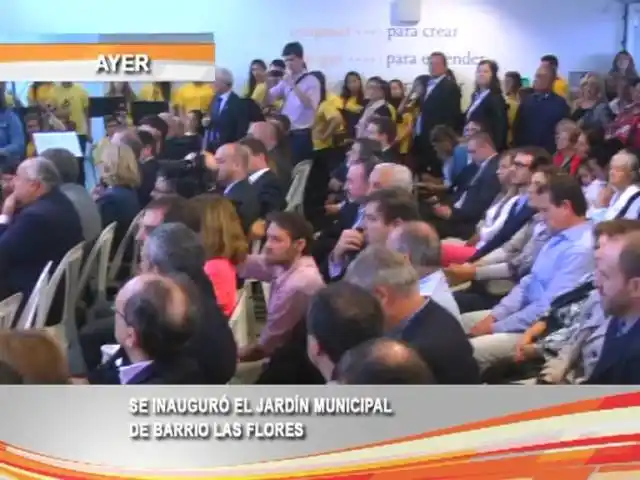 Se inauguró el jardín municipal de barrio Las Flores