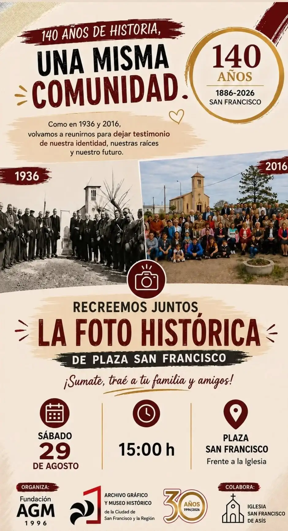 AGM: RECREAR FOTO DE 1936 Y 2016
