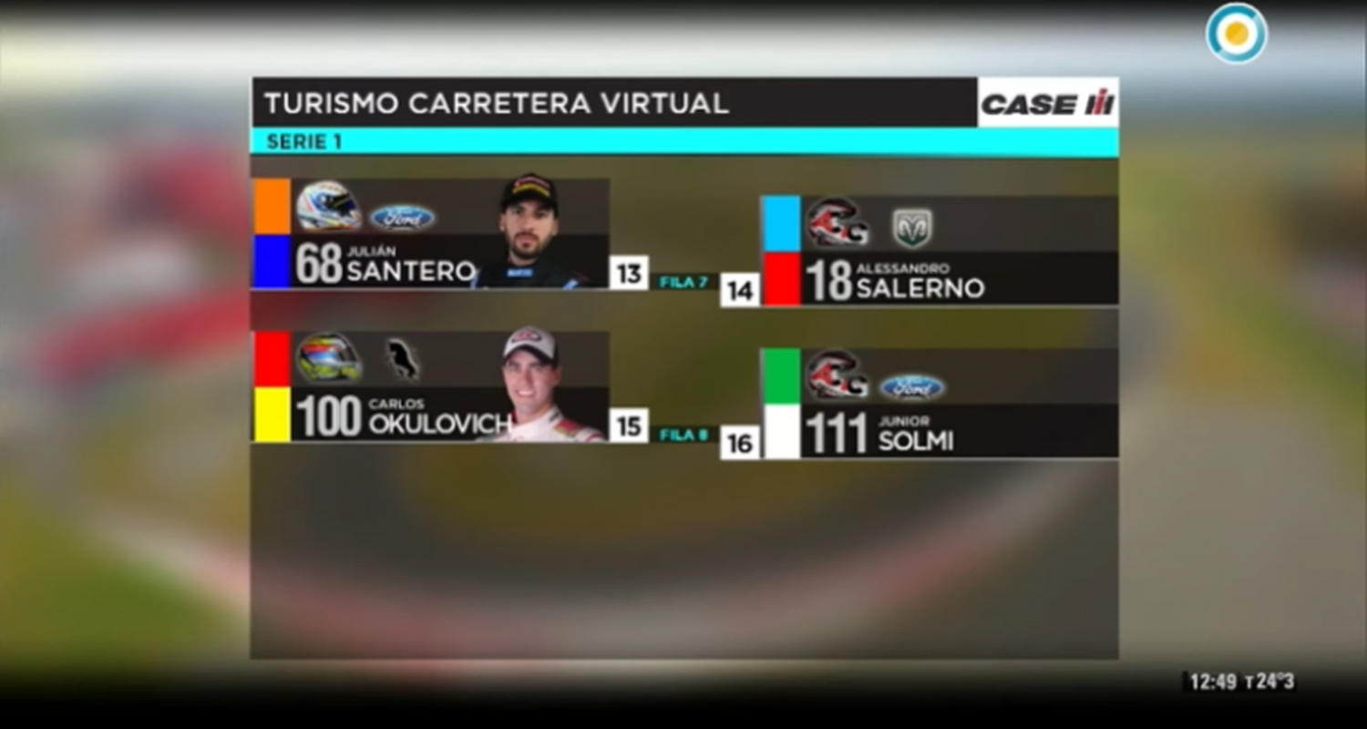 Junior Solmi participó de una copa del TC Virtual: “Estoy contento porque no uso el simulador y fue una muy buena primera interacción”
