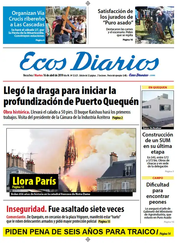 Tapa del 16 de abril de 2019