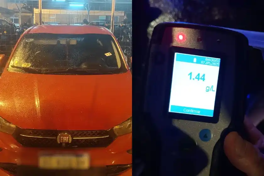 Conductor alcoholizado en Pellegrini al 1300.