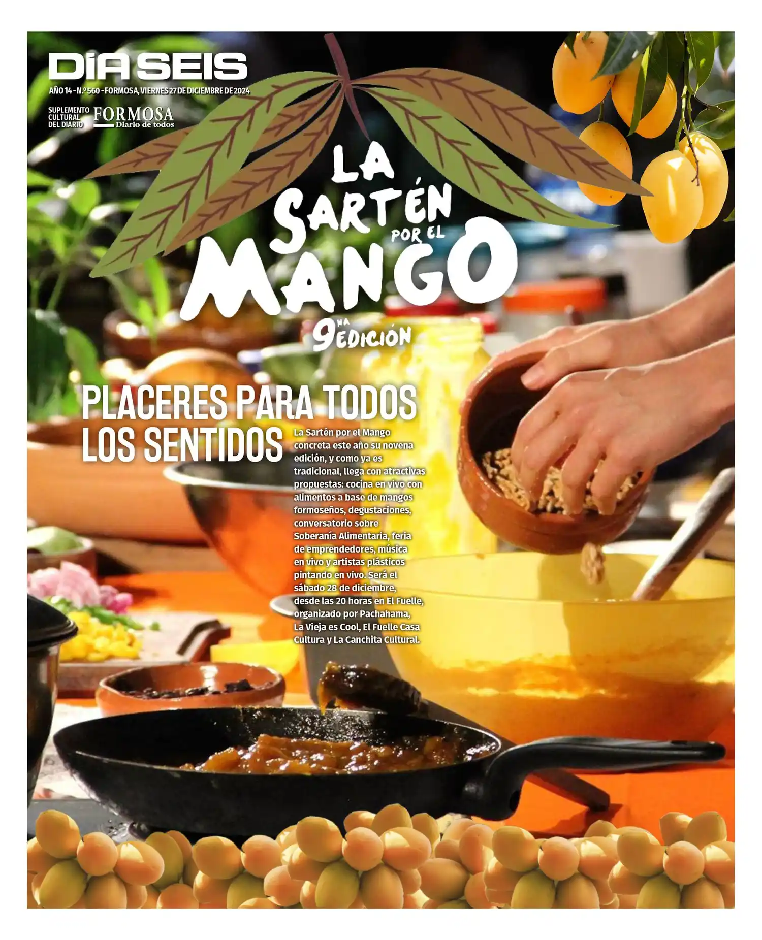 La Sartén por el Mango: alimentación consciente, cocina en vivo y música
