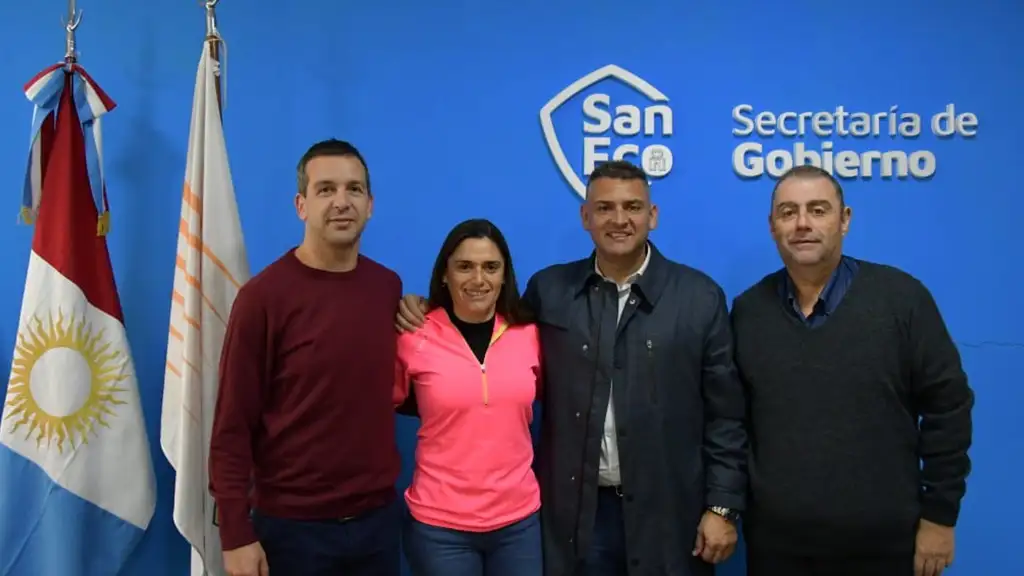 Daiana Almada, ex ciclista del seleccionado nacional, Rodirgo Buffa y , Juan Iturburu