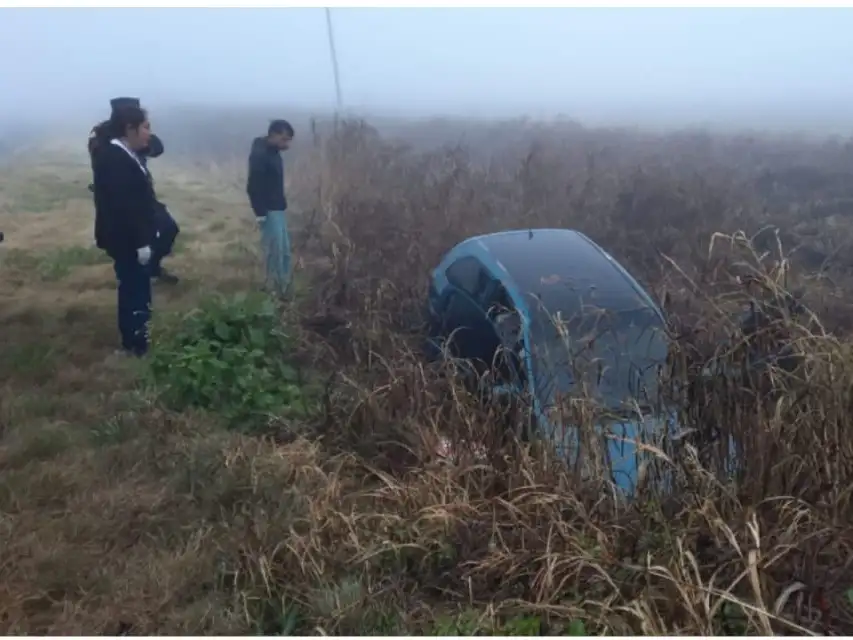 Accidente en Ruta Provincial Nº 35: un conductor fue trasladado al hospital por precaución