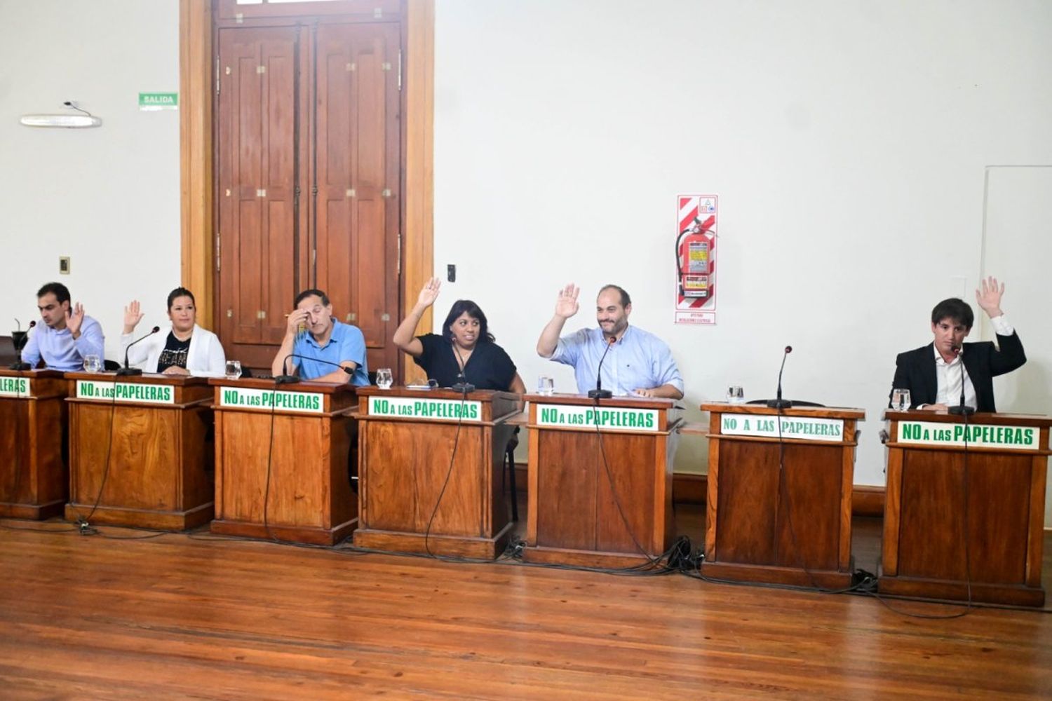 La única ausente fue la concejal del oficialismo Vanina Basaldua.