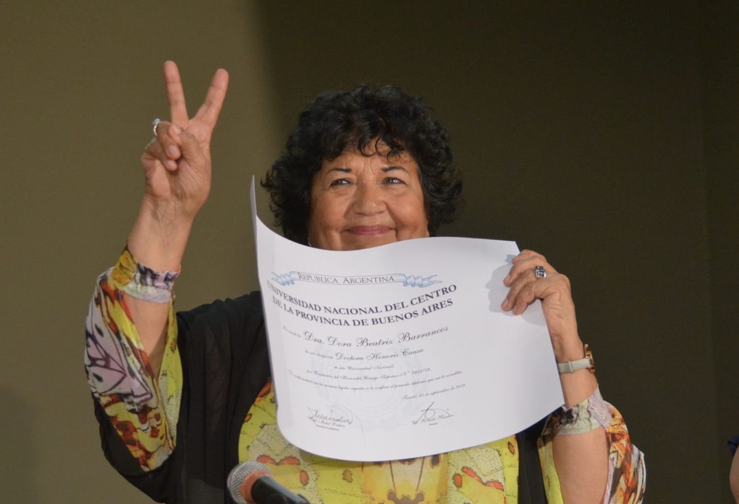 La Unicen distinguió con el doctorado honoris causa a la referente feminista Barrancos