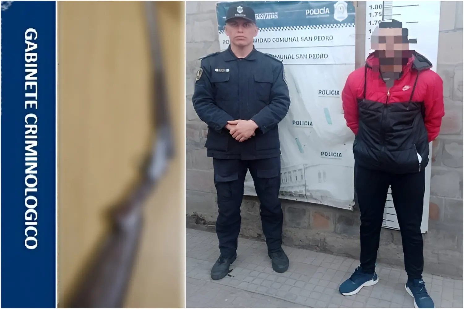 El aprehendido fue trasladado a la Comisaría.