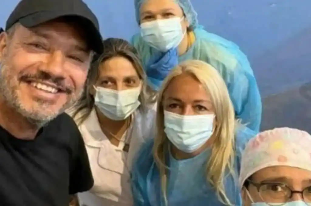 Marcelo Tinelli recibió la dosis de refuerzo en Uruguay