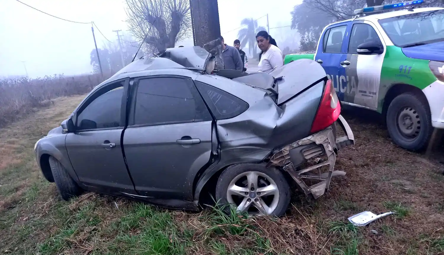 Aguardan traslado para la joven acompañante del conductor que falleció en accidente en ruta 191 el domingo
