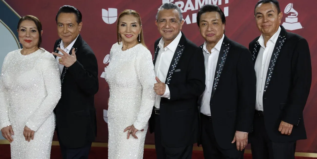 Los Ángeles Azules estuvieron presentes en la ceremonia de premiación.