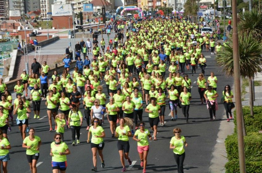 Las mujeres tuvieron su fiesta deportiva y solidaria en la costa