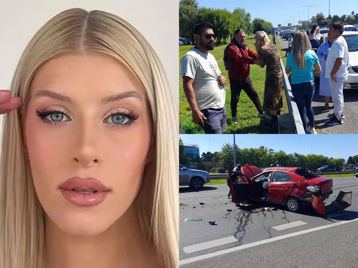 Chocó una exparticipante de Gran Hermano en autopista Panamericana