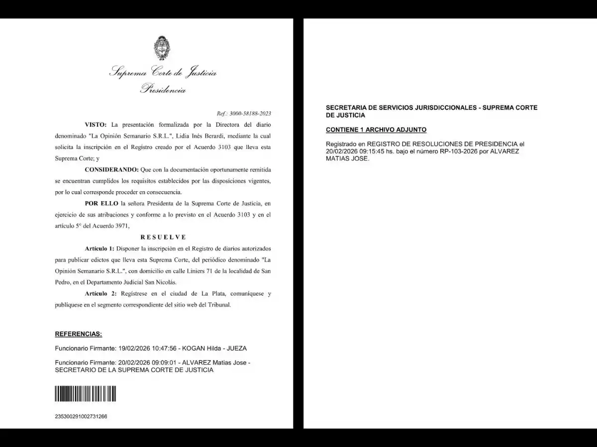 autorización corte edictos la opinión