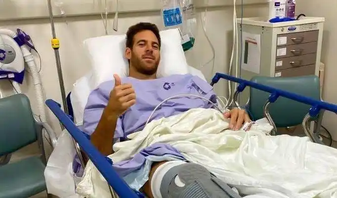 Del Potro fue operado de su rodilla derecha por segunda vez en Miami