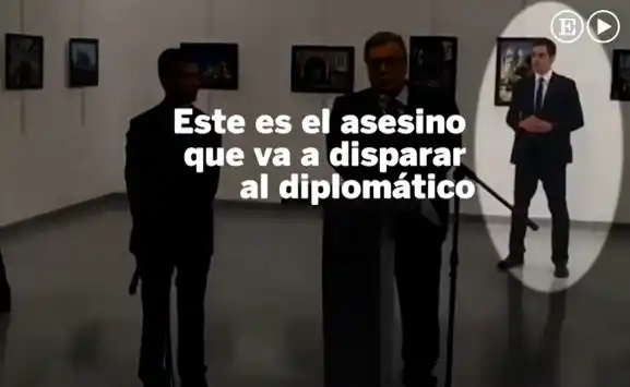 Un nuevo vídeo muestra al asesino del embajador ruso en Turquía 
